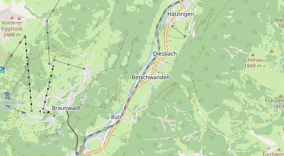 Eventlocations auf Karte