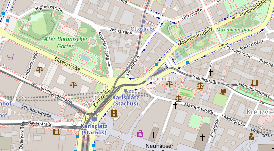 Eventlocations auf Satellitenbild