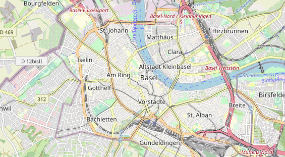 Eventlocations auf Karte