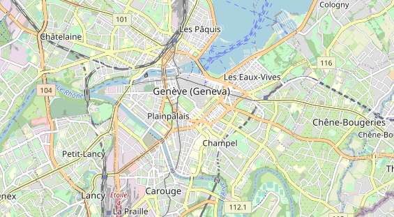 Eventlocations auf Karte