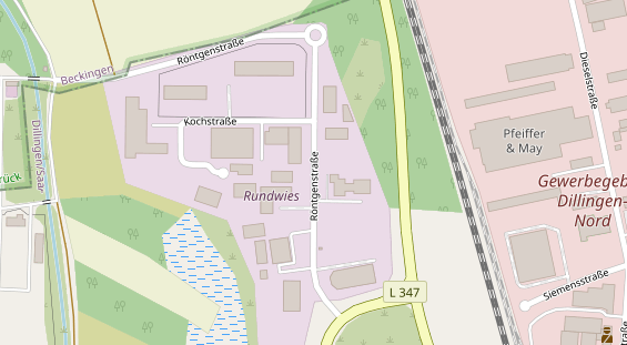 Catering auf Satellitenbild