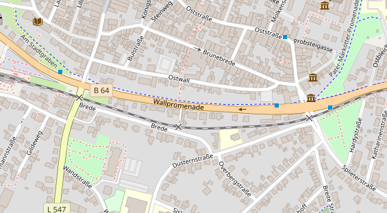 Catering auf Satellitenbild