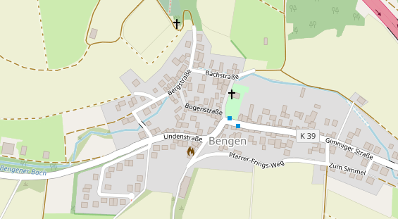 Catering auf Satellitenbild