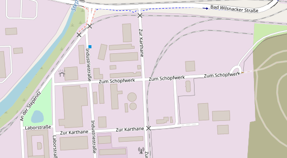 Catering auf Satellitenbild