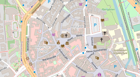 Catering auf Satellitenbild