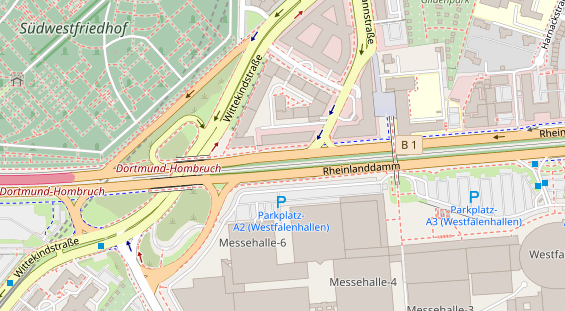 Catering auf Satellitenbild