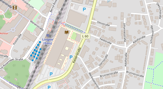 Catering auf Satellitenbild