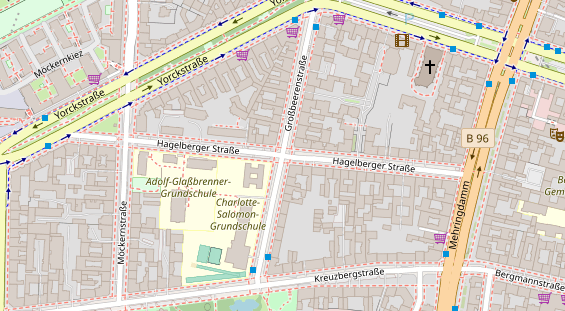 Catering auf Satellitenbild