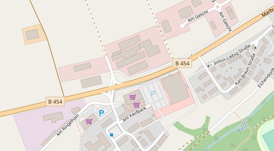 Catering auf Satellitenbild