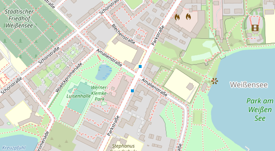 Catering auf Satellitenbild