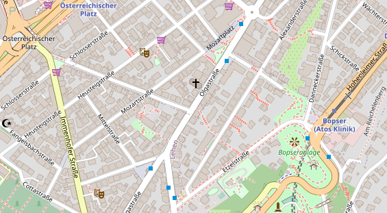 Catering auf Satellitenbild