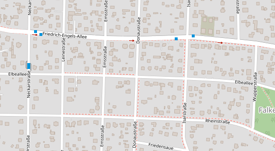 Catering auf Satellitenbild