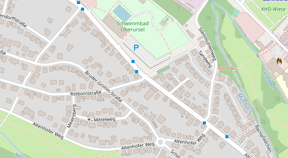 Catering auf Satellitenbild