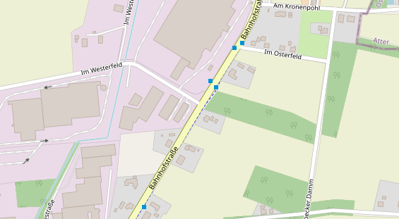 Catering auf Satellitenbild