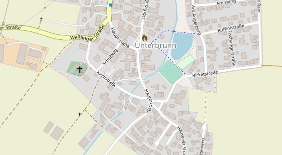 Catering auf Satellitenbild