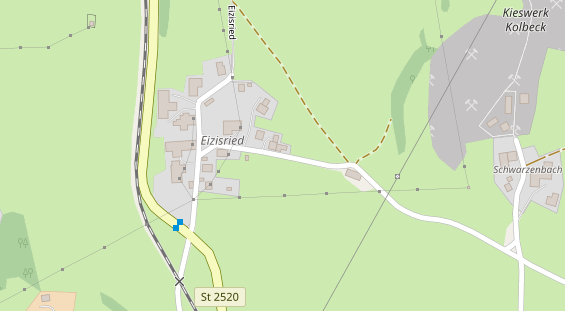 Catering auf Satellitenbild