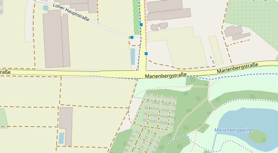 Catering auf Satellitenbild