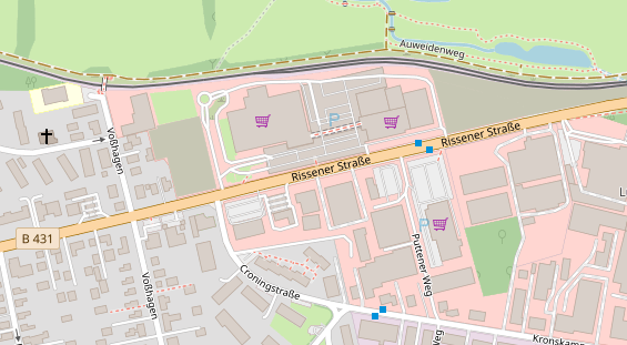 Catering auf Satellitenbild