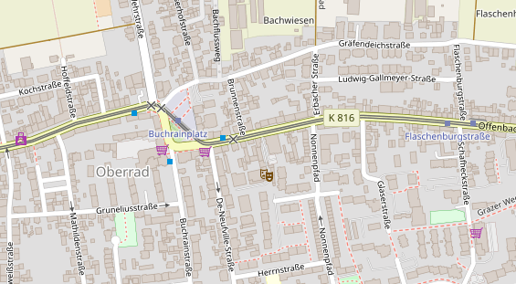 Agentur auf Satellitenbild