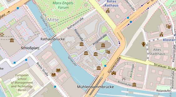 Agentur auf Satellitenbild