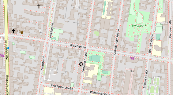 Agentur auf Satellitenbild