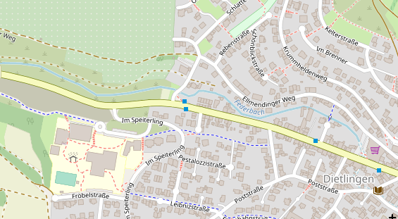 Agentur auf Satellitenbild