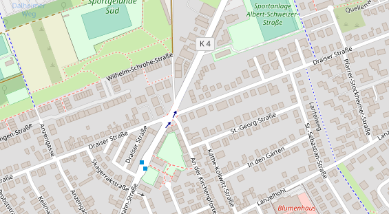 Agentur auf Satellitenbild