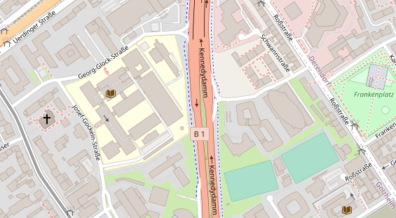 Agentur auf Satellitenbild