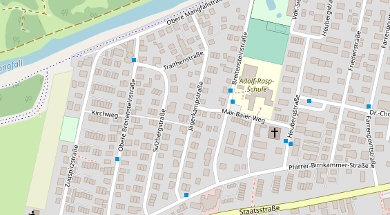 Agentur auf Satellitenbild
