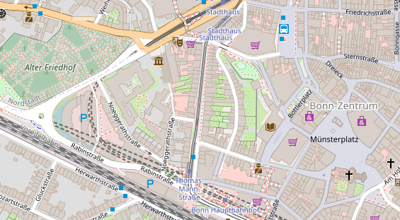 Agentur auf Satellitenbild