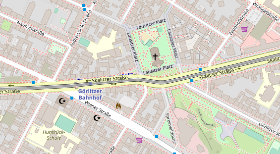 Agentur auf Satellitenbild