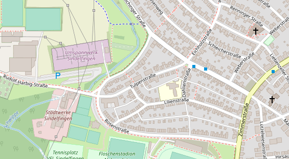 Agentur auf Satellitenbild