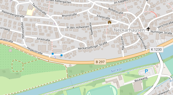 Agentur auf Satellitenbild