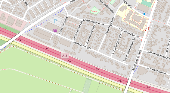 Agentur auf Satellitenbild