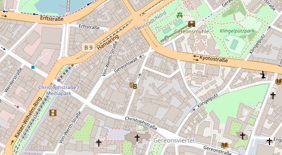 Agentur auf Satellitenbild