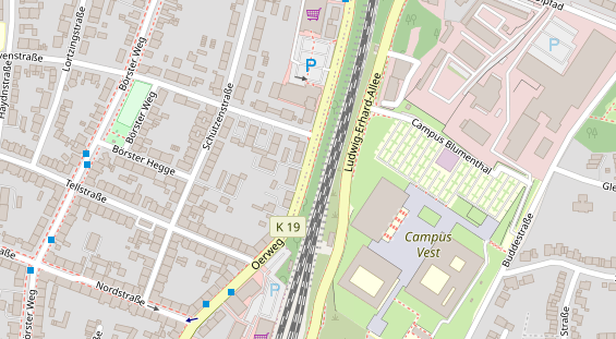 Agentur auf Satellitenbild