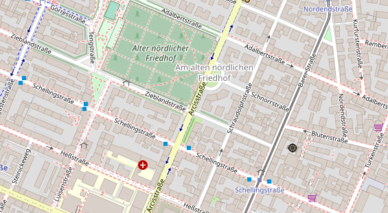 Agentur auf Satellitenbild