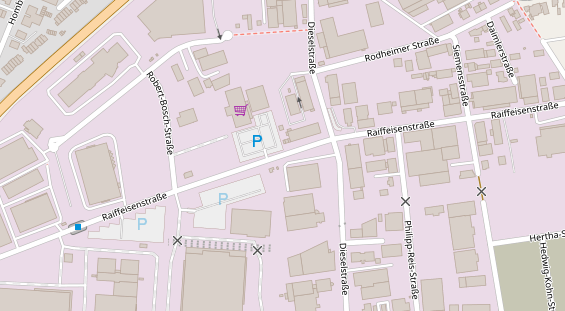 Agentur auf Satellitenbild