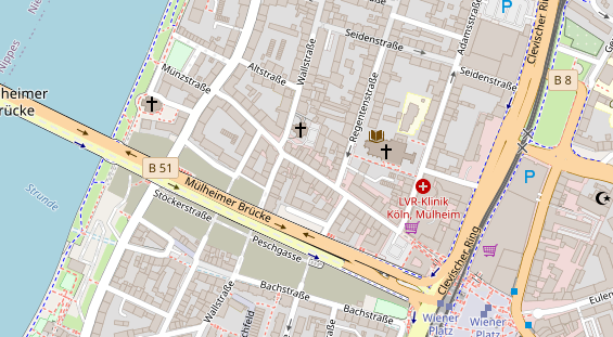 Agentur auf Satellitenbild