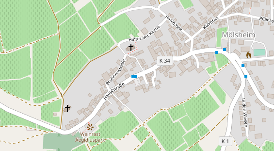 Agentur auf Satellitenbild