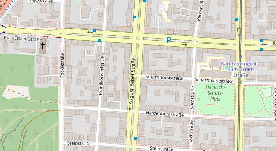Agentur auf Satellitenbild