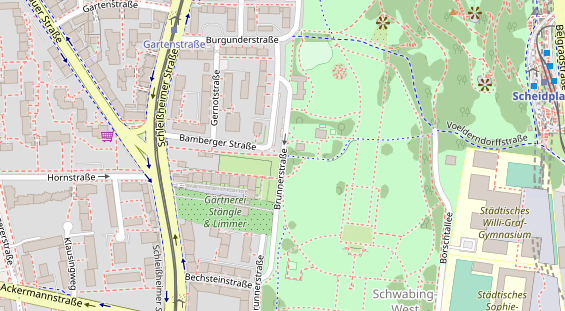 Agentur auf Satellitenbild