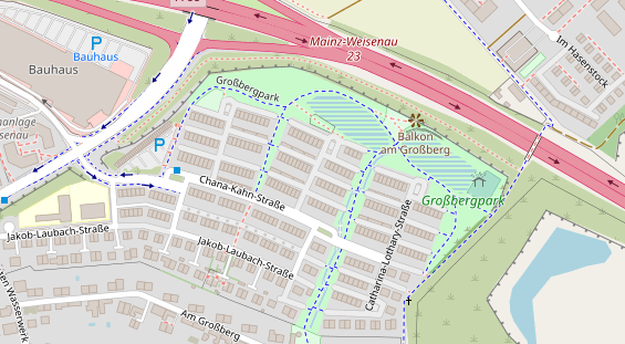 Agentur auf Satellitenbild