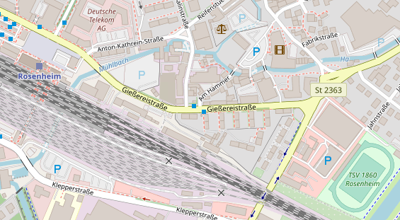 Agentur auf Satellitenbild