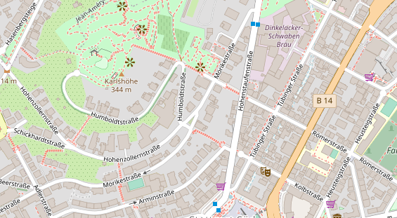 Agentur auf Satellitenbild