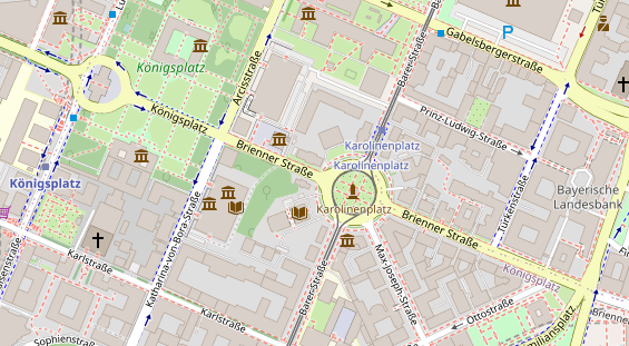 Agentur auf Satellitenbild