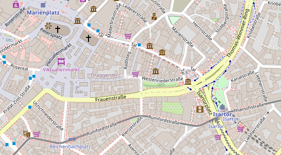 Agentur auf Satellitenbild