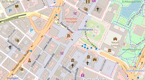 Agentur auf Satellitenbild