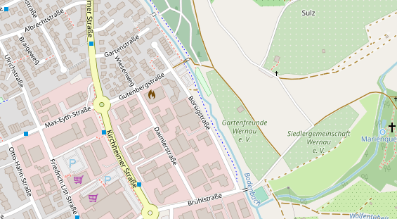 Agentur auf Satellitenbild