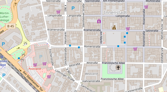 Agentur auf Satellitenbild